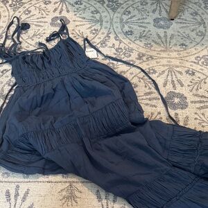 Free people Navy Blue Maxi Dress